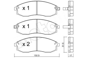 Klocki Hamulcowe Nissan Maxima Qx 94-00 Metelli