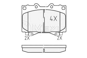 Klocki Hamulcowe Toyota Przód Landcruiser 4,2tdi 9