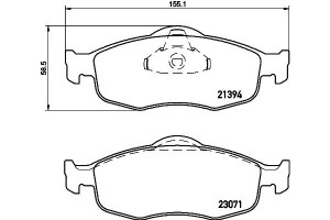Klocki Hamulcowe Mintex 1079347 1073731 1130759 10