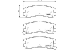 Klocki Hamulcowe Mintex 19152665 18029844 1605939