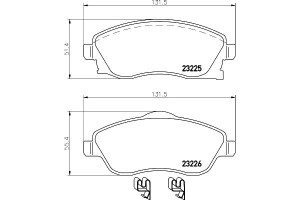 Klocki Hamulcowe Mintex 93370275 9200108 1605964 1