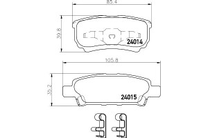 Klocki Hamulcowe Mintex 05191271ac 05191271aa 5191