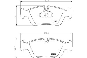Klocki Hamulcowe Mintex 34111164498 34111160356 34