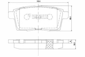 Klocki Hamulcowe Mazda Cx-7 2.2 Mzr-cd Nipparts Ni