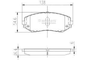 Klocki Hamulcowe Suzuki Grand Vitara 1.6 4 Ruote M