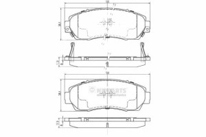 Klocki Hamulcowe Honda Cr-v 06> Nipparts Nipparts