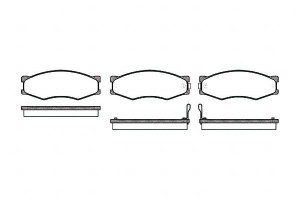 Klocki Hamulcowe Nissan 1.8-3.0+i+d+t 84-87 Gr.17m