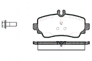 Klocki Hamulcowe Mercedes A-klasa W168 16.5mm Wva2