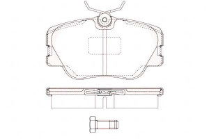 Klocki Hamulcowe Mercedes E-klasa W124 190 W124 19