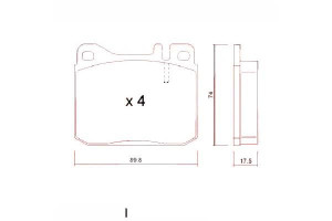Klocki Hamulcowe Mercedes W123 79-85 Zimmermann