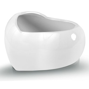 Doniczka osłonka serce 18cm ceramiczne miska