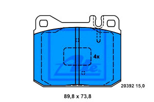Klocki Hamulcowe Mercedes /8 (w114) /8 (w115) Coup