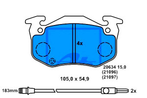 Klocki Hamulcowe Renault Rapid Super 5 Twingo I 1.