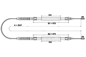 Linka Hamulca Ręcznego Citroen Jumper Fiat Ducato