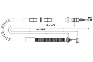 Linka Hamulca Ręcznego Fiat Bravo Ii Stilo 1.2-2.4