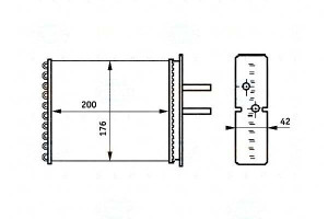 Nagrzewnica Fiat Punto 93-00 Behr Hella