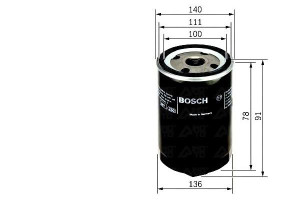Filtr Oleju Vw Lt 2,8tdi 96- (agk Ata) Bosch
