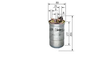 Filtr Paliwa Fiat Punto 1.7d 01.94-02.00 Bosch