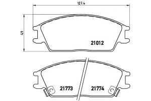 Klocki Hamulcowe Hyundai Pony Accent Brembo