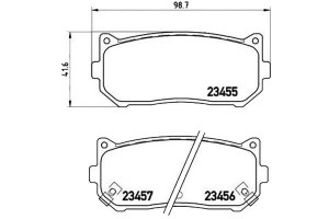 Klocki Hamulcowe Kia Carens Ii 02-06 Tył Brembo