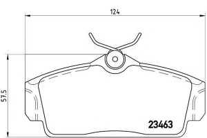 Klocki Hamulcowe Nissan Almera 00-06 Brembo