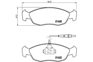 Klocki Hamulcowe Peugeot 306 93-97 Brembo