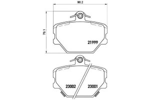 Klocki Hamulcowe Smart 98-04 Brembo