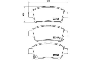 Klocki Hamulcowe Toyota Yaris 99-03 Brembo