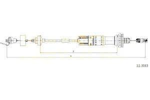 Linka Sprzęgła Peugeot 206 00-02 1.4-2.0hdi Cofle