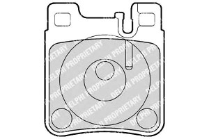 Klocki Hamulcowe Mercedes E W124/210 Tył Delphi Ha