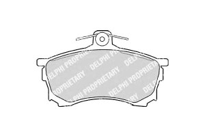 Klocki Hamulcowe Mitsubishi Carisma Delphi Ham