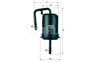 Filtr Paliwa Mahle Bp4w134809u Bp4w13480 Bp4w20490