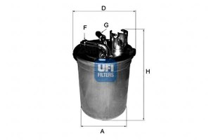 Filtr Paliwa Diesel Ufi