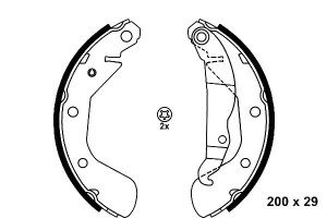 Szczęki Hamulcowe Opel Corsa C 1.0-1.7d 09.00-12.1