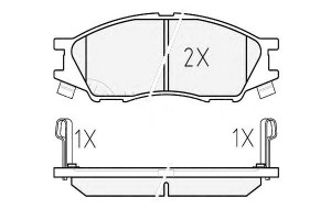 Klocki Hamulcowe Nissan Przód Almera N16 02- Z Czu