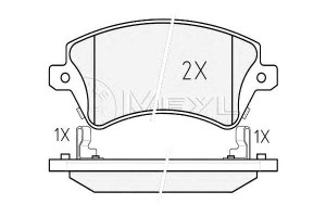 Klocki Hamulcowe Toyota Przód Corolla Uk 01- Meyle