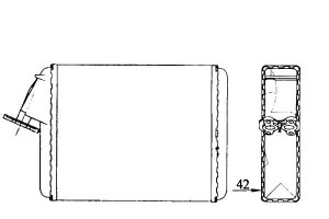 Nagrzewnica (175x200x42) Citroen C15 Visa 0.6-1.9d