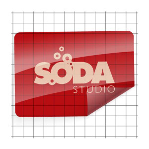 naklejki PRZEŹROCZYSTE 80x40mm z LOGO 242szt.