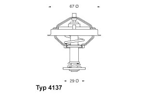 Termostat Mercedes M119 80c W140 Wahler
