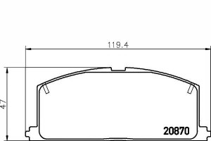 Klocki Hamulcowe Toyota Przód Corolla -92 Textar