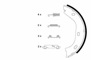 Szczęki Hamulcowe Mercedes W123 Textar