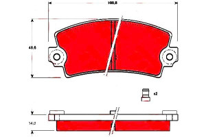 Klocki Hamulcowe Renault Tył Espace 5 21 25 80-96