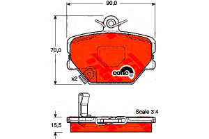 Klocki Hamulcowe Smart Przód City-coupe Roadster F