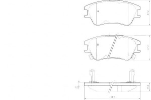 Klocki Hamulcowe Hyundai Atos 03- A.b.s.
