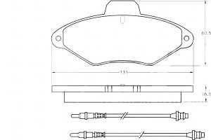 Klocki Hamulcowe Citroen Xantia 93-01 Z Czuj. A.b.