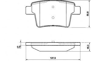 Klocki Hamulcowe Ford Mondeo Iii 04-07 Tył A.b.s.