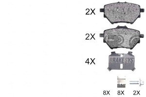 Klocki Hamulcowe Citroen C4 Picasso Ii 13- Tył A.b