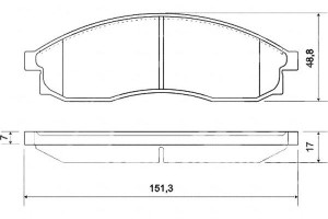 Klocki Hamulcowe Nissan Maxima 88-94 3.0 A.b.s.