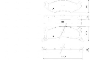 Klocki Hamulcowe Chrysler Le Baron 91-95 A.b.s.
