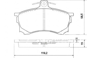 Klocki Hamulcowe Mitsubishi Carisma 95-99 A.b.s.